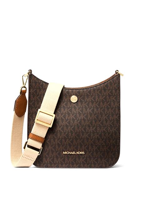 michael kors briley small messenger crossbody signature handbag|Michael Kors Briley Small Logo Messenger Bag .